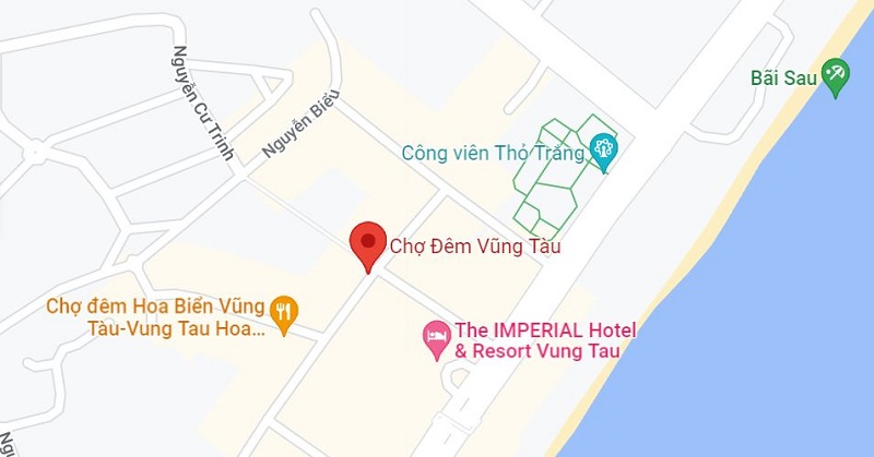 Vị trí chợ đêm Vũng Tàu