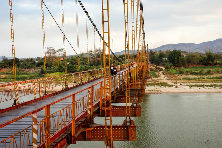 Cầu treo Kon Klor : Đây là chiếc cầu nối hai bờ của sông Đăk Bla