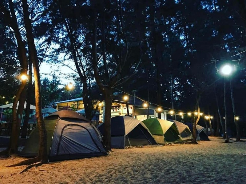 Nhiều hoạt động thú vị về đêm tại Khu cắm trại rừng dương Paradise